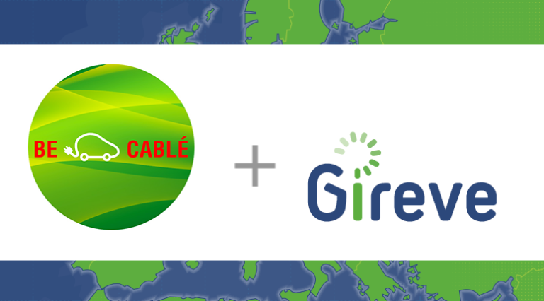 En se connectant à la plateforme digitale GIREVE, Be Cablé permet aux propriétaires de véhicules électriques de se recharger avec leur carte habituelle.