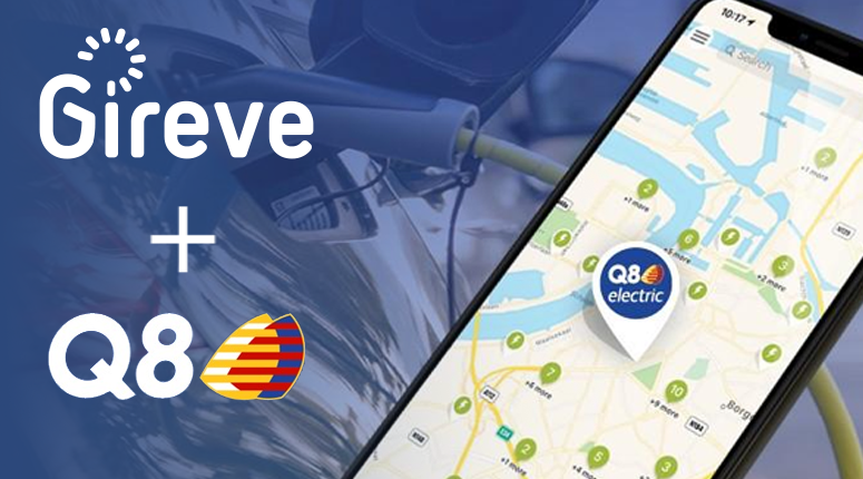 Q8, acteur majeur sur le marché belge des combustibles et de la mobilité, élargit son offre de recharge avec GIREVE.