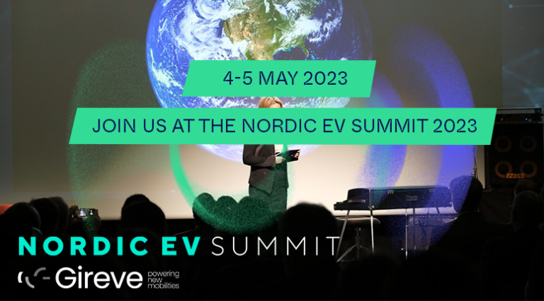 Gireve’s team will attend the Nordic EV Summit 2023 in Oslo from the 5th to the 6th of May! Get in touch to book a meeting with our team!