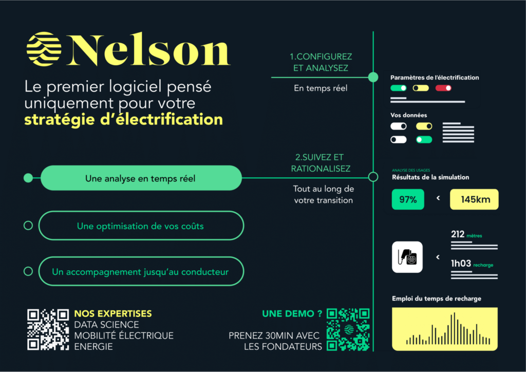 Le logiciel de simulation de Nelson agrège et combine des données pour optimiser l'électrification des flottes automobiles.