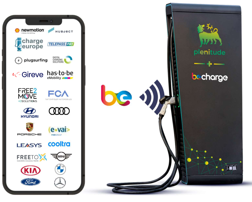 Plenitude + Be Charge's charging network