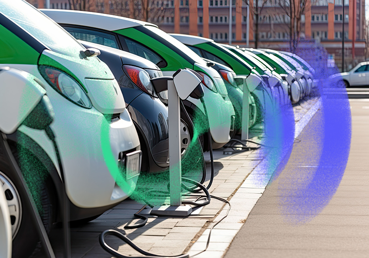 The cover image for the "Beyond EV Charging" publication, a monthly paper by Gireve.