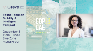 Gireve is joining the round table on smart transportation at COP28 on 8th Dec 2023