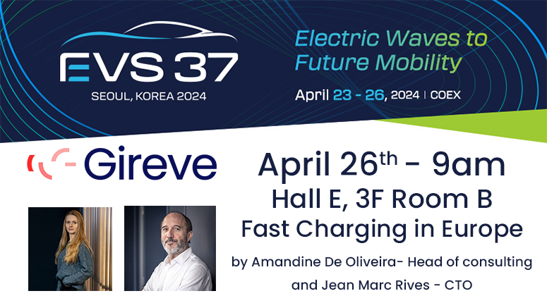 Gireve speaker at EVS37 in Seoul, South Korea