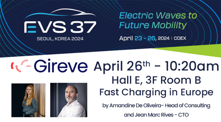 Gireve exponent and speaker at EVS37