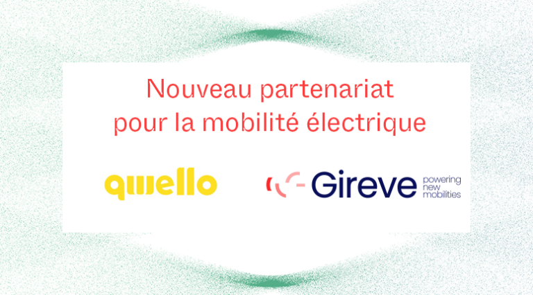 Illustration du partenariat entre QWELLO et Gireve avec les logos